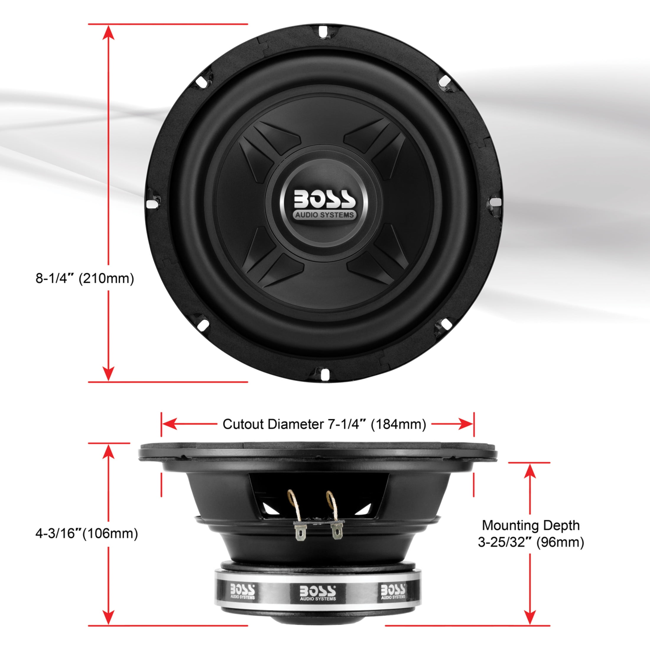 Free Shipping! Boss Audio Systems 8 inch Car Subwoofer 600W Max