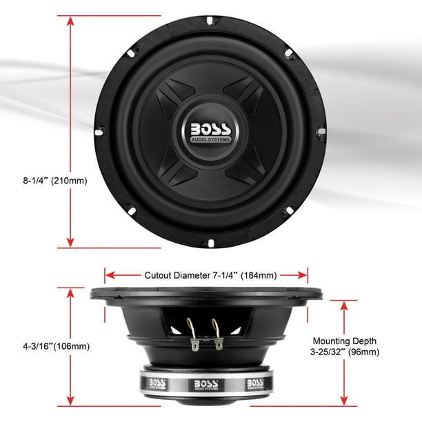 Boss Audio Chaos Exxtreme 600W Car Subwoofer, CXX8 Model - Walmart