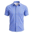 thumbnail image 6 of LYHaoo Cowboy Plaid Pattern Button Down Shirt for Boys Western Style Festive Shirt Summer Short Sleeve Shirt,4-5 Years, 6 of 6