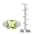 thumbnail image 3 of Sterling Silver with Natural Lemon Quartz and White Topaz Annivesary Ring, 3 of 3