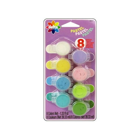 Acrylic Pastel - Delta Acrylic Paint Pot Set 8 Color Pastel