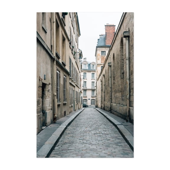 Rue Saint-Etienne du Mont - Paris Île-de-France France Photography Unframed Wall Art Print 5 x 7 inches