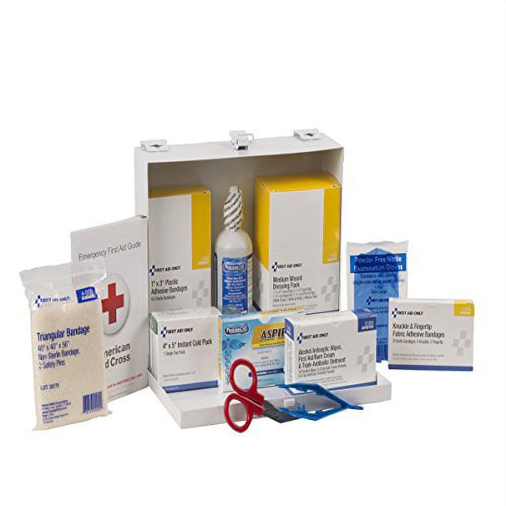 Pac-Kit 6100 143-Piece 25-Person First-Aid Kit with Steel Case (1 Kit)