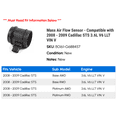 thumbnail image 2 of Mass Air Flow Sensor - Compatible with 2008 - 2009 Cadillac STS 3.6L V6 LLT VIN V, 2 of 2