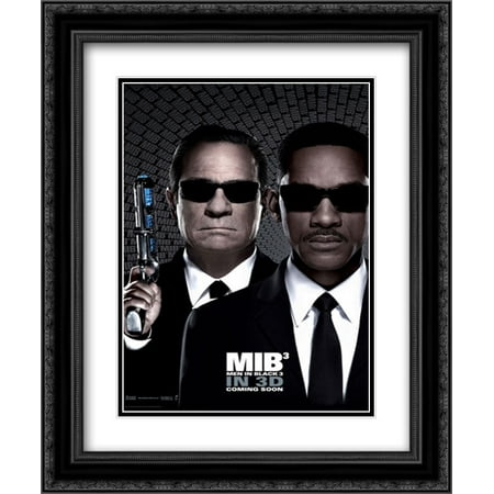 men in black 3 20x24 double matted black ornate framed movie poster