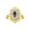 Alexandrite, variant on 14K Yellow Gold Floral Designer Ring with 6x4 MM Oval Pink Ice & Sparkling Diamonds - Birthstone Jewelry for Women -Size 5