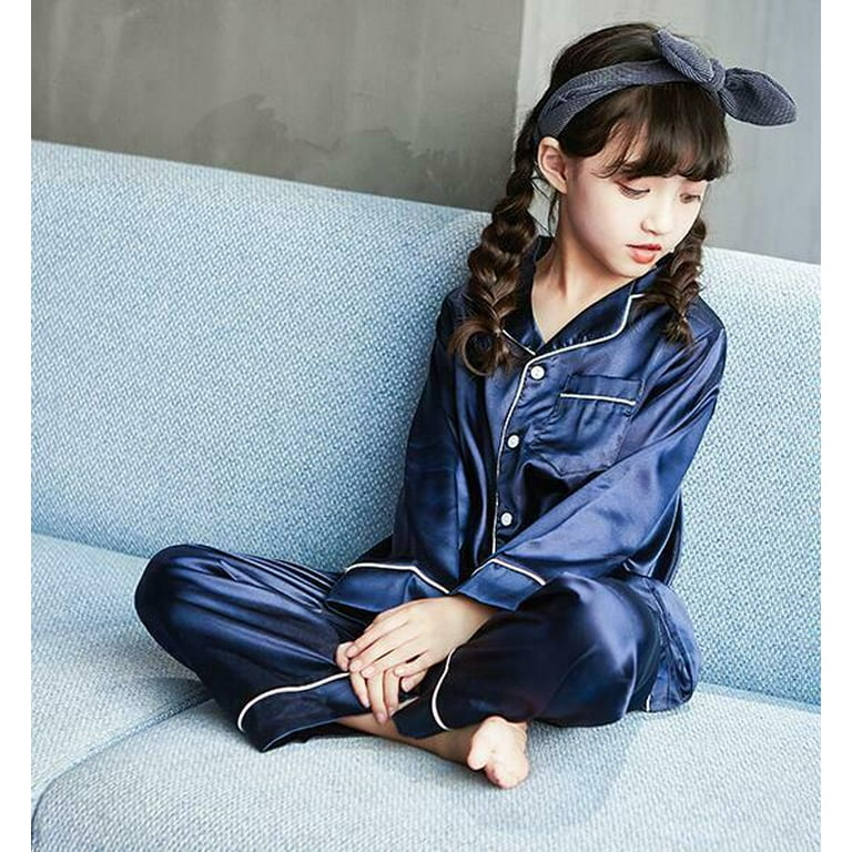 Kids silky pajamas outlet