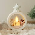 thumbnail image 5 of Mecorevxz Christmas LED Lights Candle Lights Circular Christmas Hanging Lights Portable Lamp Vintage Window Decorations Suitable for Desktop,Xmas Decor,Christmas Gifts(White), 5 of 8