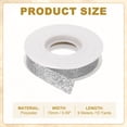 thumbnail image 2 of 5/8" x 10 Yards Sparkle Ribbons, Gift Wrapping Crafts Cut Edge Ribbon, Silver, 2 of 7