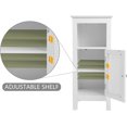 thumbnail image 4 of HOMEFORT Bathroom Single Door Cabinet with Adjustable Shelf (White), 4 of 5