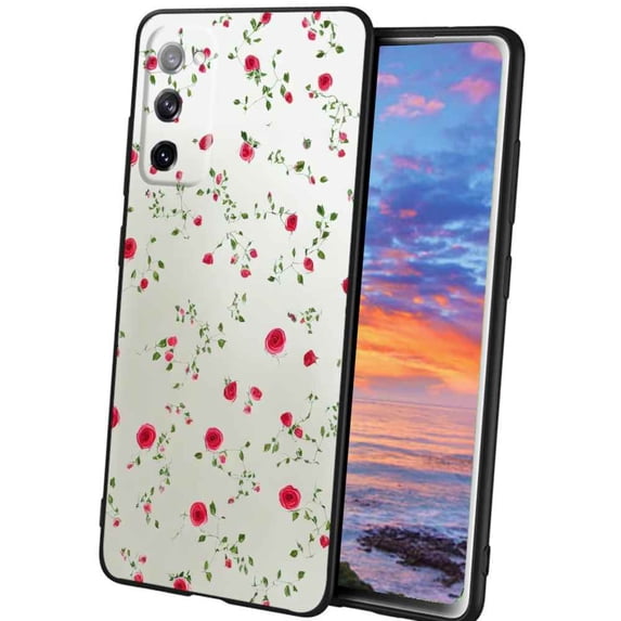 Compatible with Samsung Galaxy A02S(US Model) Phone Case, Roses-9 Case Men Women, Flexible Silicone Shockproof Case for Samsung Galaxy A02S(US Model)