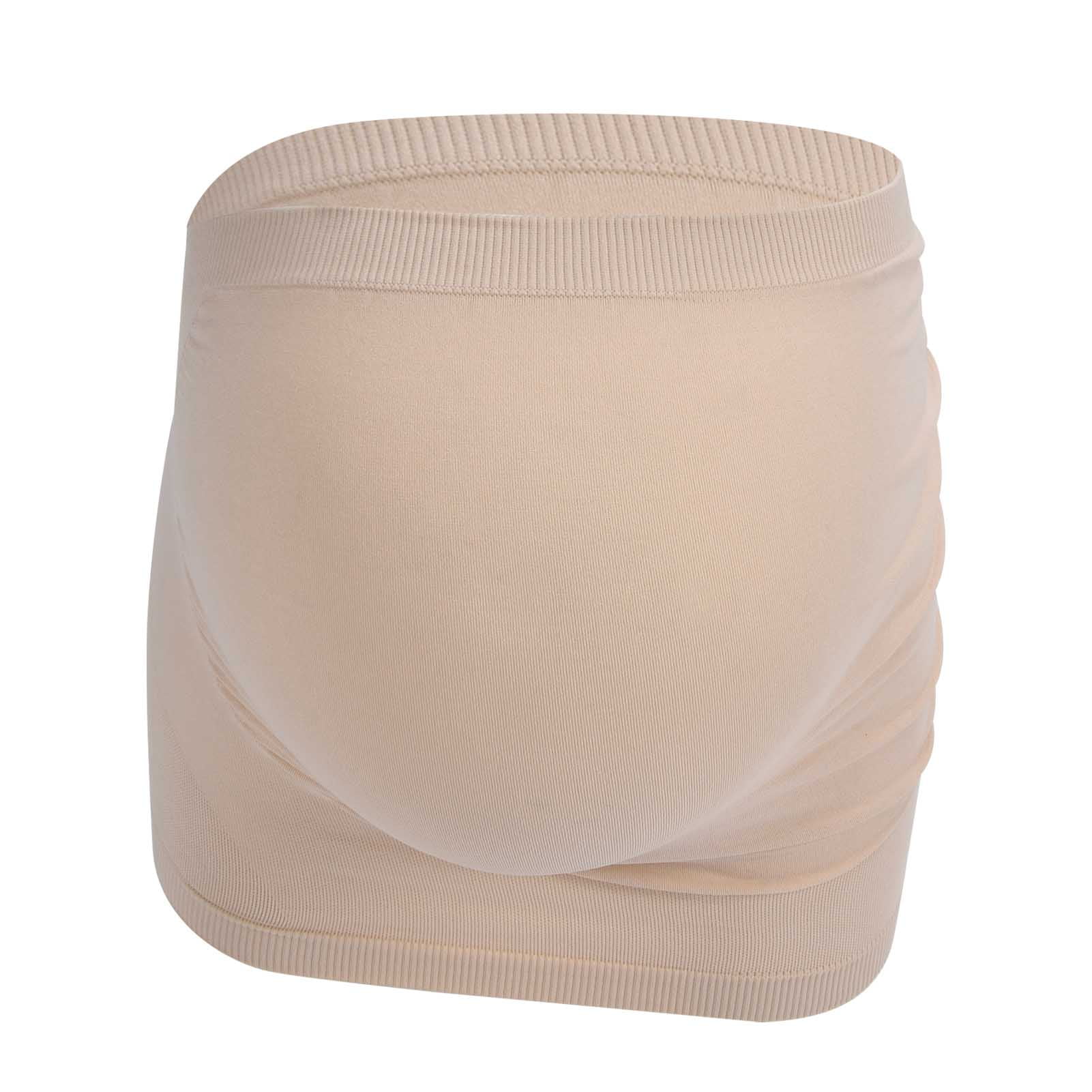 Wekity Maternity Belly Belt Breathable Elastic Soft Pregnancy Back Support Bands for Pregnant WomenSkin Color XXL 082802