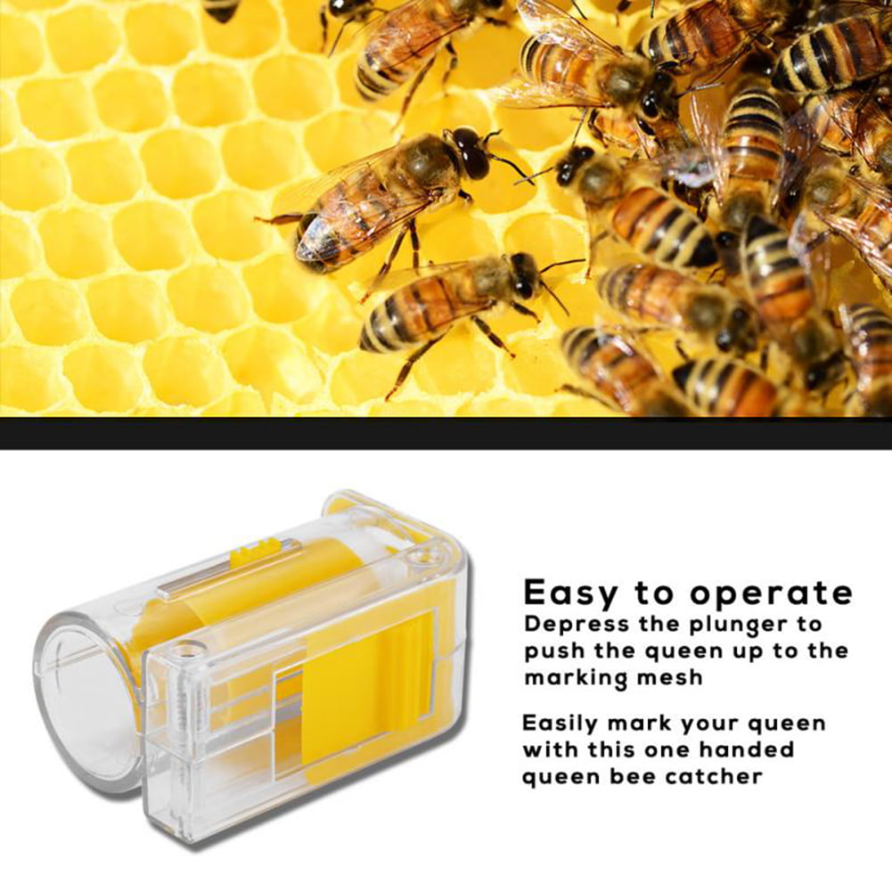 Beekeeper Queen Bee Marking Cage Marker Plunger Bottle Beekeeping Tools 