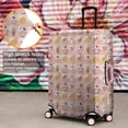 thumbnail image 4 of Pink Checkered Cow Pattern Luggage Cover Fashion Suitcase Cover Baggage Covers Fit 25-28 Inch Luggage (Go Travel), 4 of 5