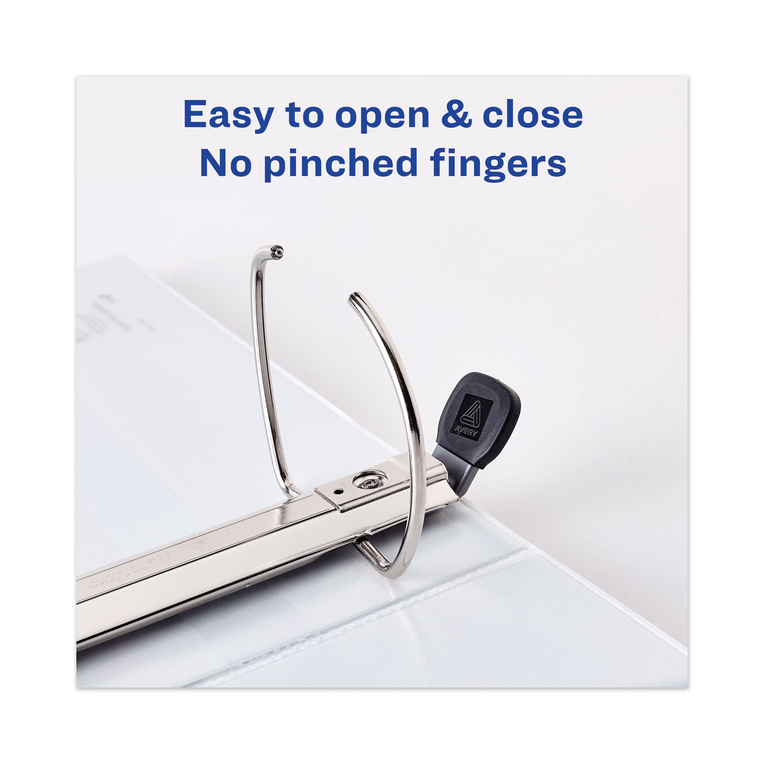 Avery Heavy-Duty View Binder with Durahinge and Locking One Touch Ezd Rings, 4" Capacity, Black