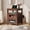 Dark Grey, variant on GALAXHERO Nightstand with Charging Station, 2-Drawer End Table for Bedroom and Living Room, Farmhouse Side Table with USB Ports and Outlets, Dark Rustic Oak