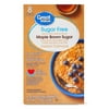 Great Value Sugar-Free Maple & Brown Sugar Instant Oatmeal, 7.9 oz, 8 Packets