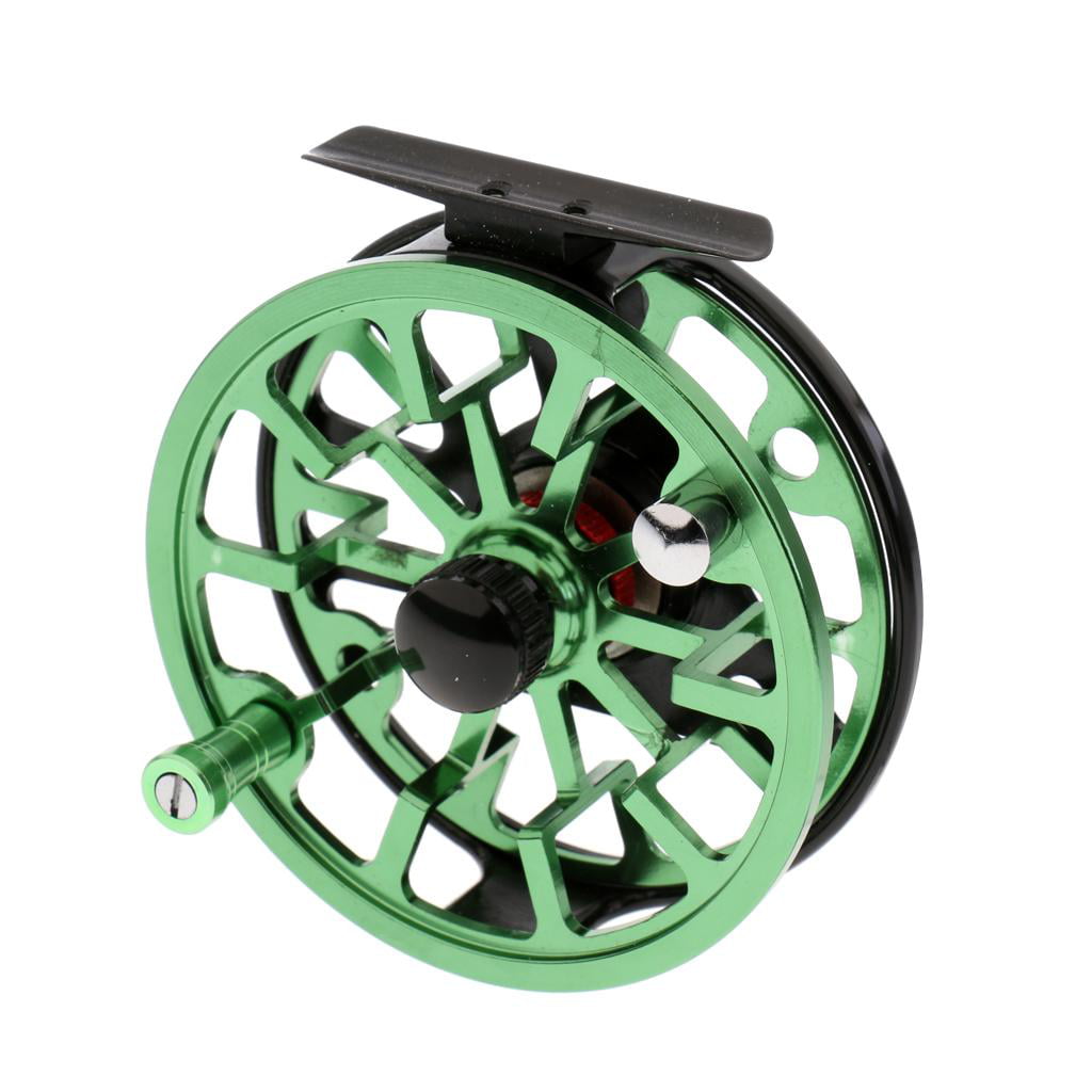 7/8 WF Fly Fishing Reels Large Arbor CNC Machined Metal Fly Reel 95mm Green 