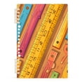thumbnail image 2 of Rulers Cartoon Ring Binder Notebook Journey Note Diary College Ruled Spiral Notebook Study Loose Leaf Paper A5 60 Pages, 2 of 8