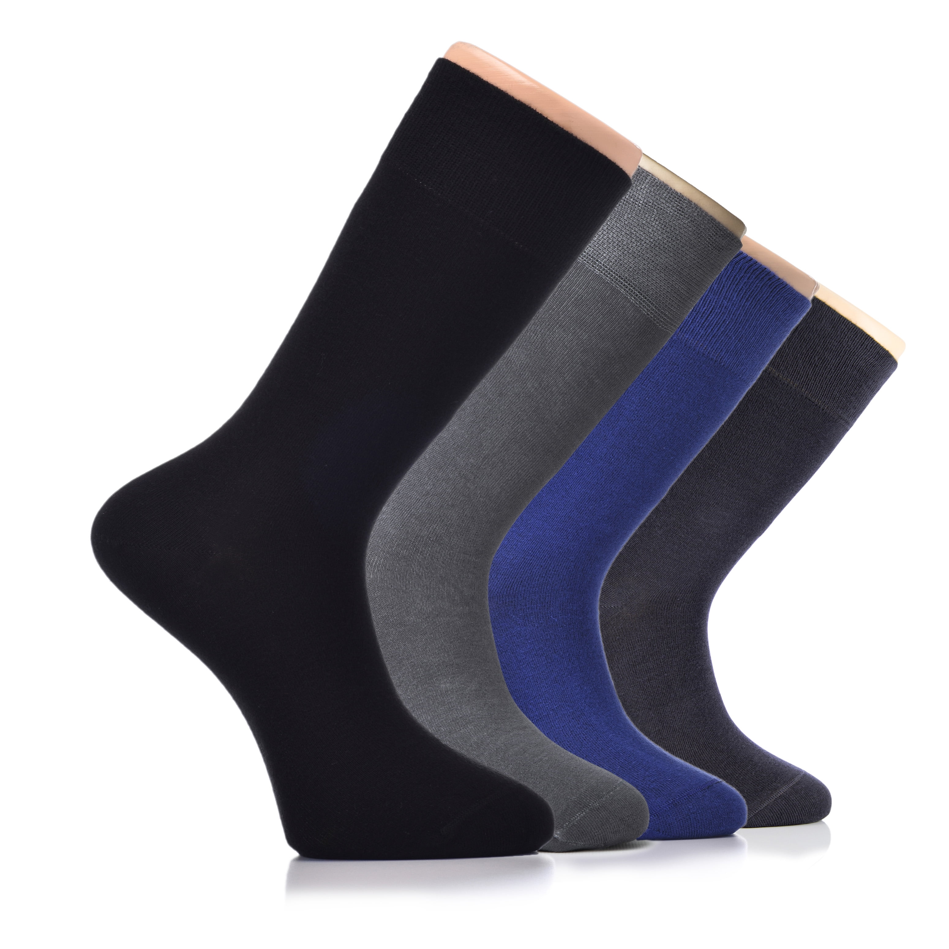 HUGH UGOLI Men's Cotton Dress Socks for Business & Trouser, Thin