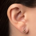 thumbnail image 2 of Aretes de oro 14k GIALLO Broquel Gota de luna de oro amarillo con circonias, 2 of 4