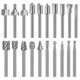 thumbnail image 1 of 20Pc HSS Router Carbide Engraving Bits for Dremel Router Bit Set 1/8 Inch(3mm) Shank for Dremel Proxxon Rotary Tools, 1 of 5