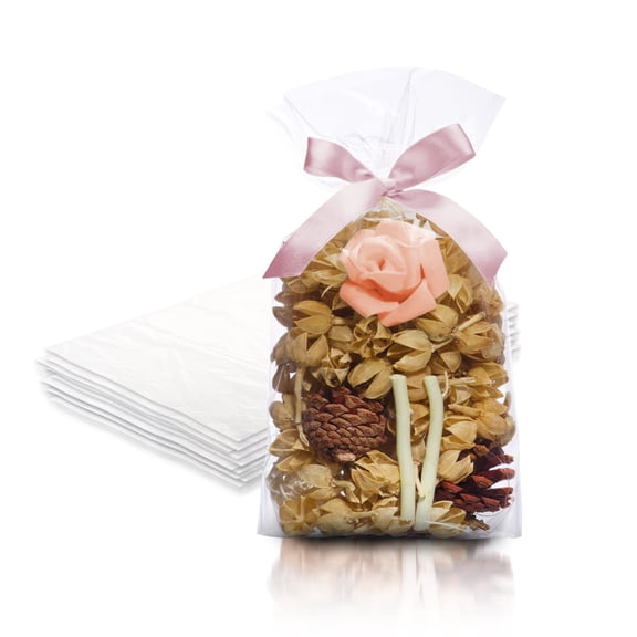 Clear Gusseted Poly Bags, 2 Mil Flat Bottom Bread Bags, 1000 Count, 5 x 3 x 15 in