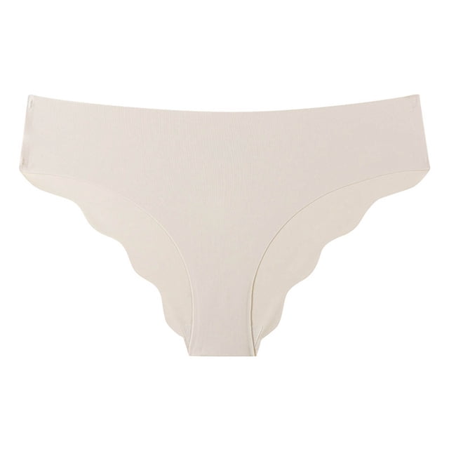 Timegard sous-Vêtements Respirants pour Femmes Culottes Sans Coutures Taille Basse à Volants Culottes Confortables String Lissant