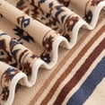 thumbnail image 4 of Berkshire Life Reversible Printed Hampshire Soft Throw Blanket, Aztec Stripe, 4 of 7