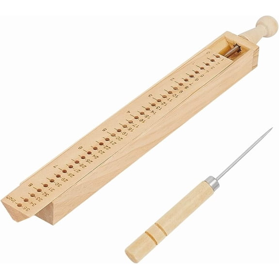 Wood Bookbinding Punching Tool Hand Account Binding Kit Bookbinding Supplies for DIY Crafts Notebook Journals Planners Moccasin