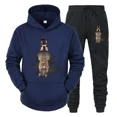 thumbnail image 3 of Chándal para hombre con estampado divertido de perro, ropa deportiva para correr, sudadera con capucha y pantalón de moda, conjunto de 2 piezas para amantes de los perros y animales, conjunto deportiv, 3 of 5