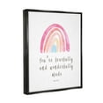 thumbnail image 3 of Stupell Industries Psalm 139:14 Rainbow Religious Painting Black Floater Framed Art Print Wall Art, 17 x 21, 3 of 9