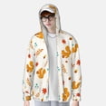 thumbnail image 3 of Picia Squirrel Maple Leaves And Nuts Women's Men's UPF 50+ Sun Protection Hoodie Shirt Long Sleeve SPF Fishing Outdoor UV Hiking Lightweight Shirts-Large, 3 of 9
