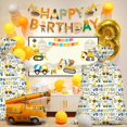 thumbnail image 4 of 1 Pcs Extra Large Construction Birthday Gift Bag for Boys 36x56 Inch Jumbo Gift Bags with Yellow Trucks Excavators and Cranes - Vehicle-Themed for Kids Birthday Parties Multicolor, 4 of 4