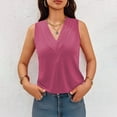 thumbnail image 4 of GERsome Summer Tank Tops for Women V Neck Sleeveless Loose Fit Tank Tunic Blouse Solid Color Business Trendy Dressy Work Tee Shirts S-2XL, 4 of 8