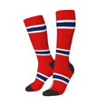 thumbnail image 2 of Norway Flag Knee High Socks for Women Long Leg Warmers Socks, 2 of 7