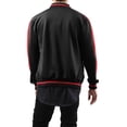 thumbnail image 6 of Ma Croix Mens Track Bomber Jacket Full Zip Lightweight Casual Stretch Slim Fit, 6 of 7