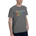 thumbnail image 2 of Accept Understand Love Neurodiversity Infinity Autism Men's Basic Short Sleeve T-Shirt Deep Heather X-Large, 2 of 5