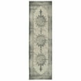 thumbnail image 3 of 8â€™x11â€™ Ivory and Gray Pale Medallion Area Rug, 3 of 4