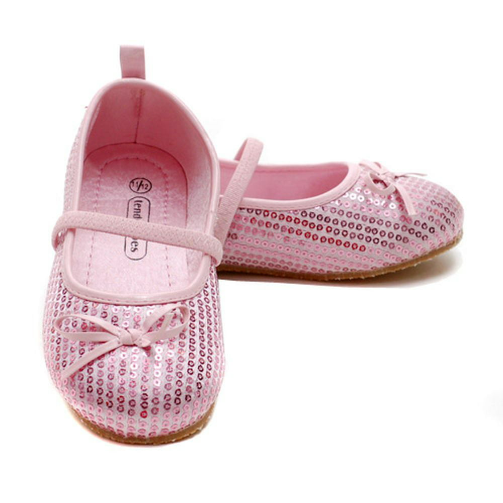 Tendertoes Pink Sequin Sparkle Strap Mary Jane Toddler