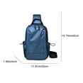 thumbnail image 4 of IFNWSV Lightweight One Strap Shoulder Chest Bag, Small Waterproof Sling Backpack for Travel Hiking Walking Biking Cycling, 4 of 5