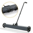 thumbnail image 7 of DSstyles 24-Inch Magnetic Sweeper with Wheels, Rolling Magnetic Sweeper Quick Release Latch & Adjustable Long Handle, Magnetic Pickup Tool to Pick Up Nails, 33-Pound Capacity, 7 of 7