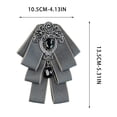 thumbnail image 3 of Aufmer Adjustable Strap Male Formal Bowtie Classic Solid Tone Design Comfortable Fit Structure For Groom Team Wedding Formal Dress Accessory Use, 3 of 6
