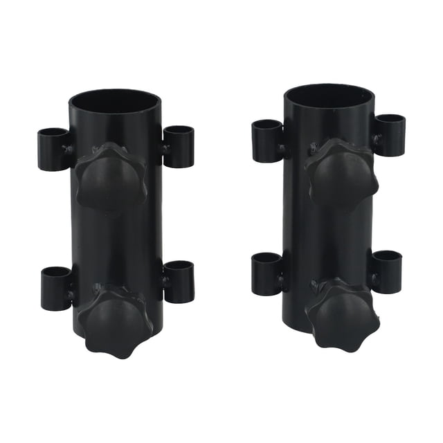 2pcs Canopy Pole Fixer Tent Holder Outdoor Camping Tarp Iron Awning Rod Tube Kit adjustable