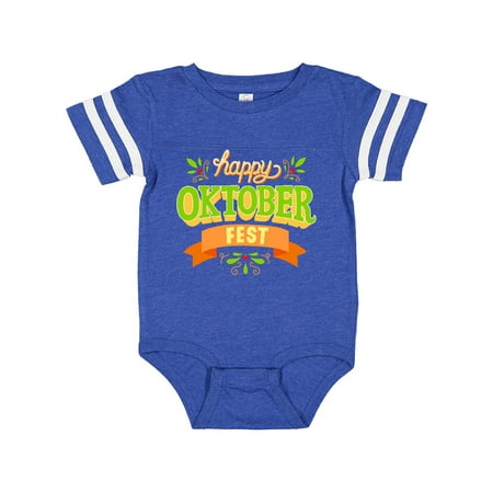 

Inktastic Happy Oktoberfest with Florals and Banner Gift Baby Boy or Baby Girl Bodysuit