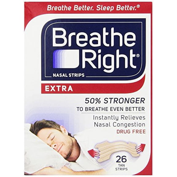 2 Pack - Breathe Right Nasal Strips Extra 26 Each