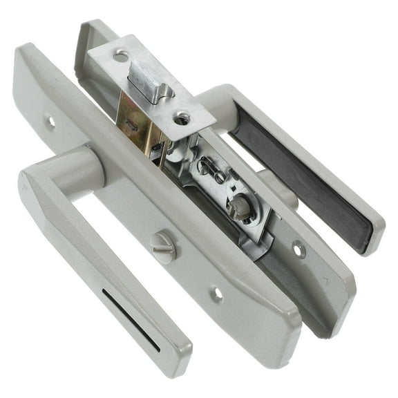 FRCOLOR Reversible Keyless Door Handle for Bathroom and Bedroom Black Interior Door Knob, Heavy Duty Door Lock for Left or Right Handing Rose Gold