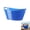 Blue, variant on Stcellnmex Plastic with Handles, Oval Storage Tub, Large Capacity Drink Cooler Ice Buckets