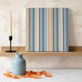 thumbnail image 3 of Ships Next Day Canvas Wall Art 10"x10", Blue Brown Beige Wood Framed Canvas Print Painting, Boho Farmhouse Abstract Stripes Art Ready to Hang Small Picture Wall Decor for Home Kitchen Nursery Office, 3 of 9
