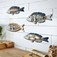thumbnail image 4 of Gieenan Mediterraneans Wooden Fish Wall Hanging Decorations Set for Kitchen Office Accent, 4 of 7